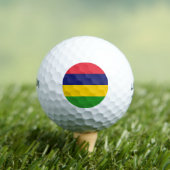 Mauritiaanse vlag golfballen (Insitu Shirt)
