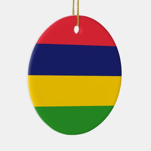 Mauritiaanse vlag keramisch ornament (Rechts)