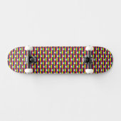 Mauritiaanse vlag kleuren harten Patriottisch Persoonlijk Skateboard (Horizontaal)