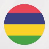 Mauritiaanse vlag labels (Design 2)