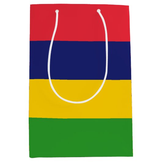 Mauritiaanse vlag medium cadeauzakje (Voorkant)