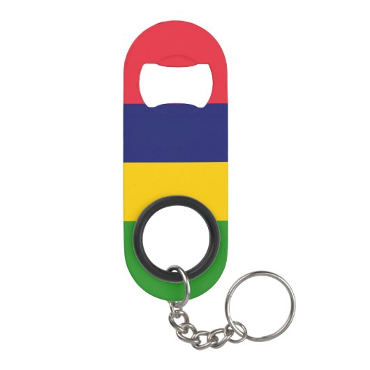 Mauritiaanse vlag mini flessenopener (Achterkant)