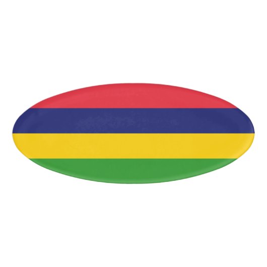 Mauritiaanse vlag naambadge (Voorkant)