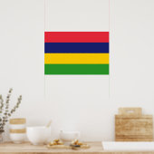 Mauritiaanse vlag poster (Keuken)
