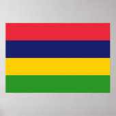 Mauritiaanse vlag poster (Voorkant)