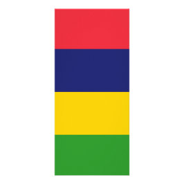 Mauritiaanse vlag reclamekaart