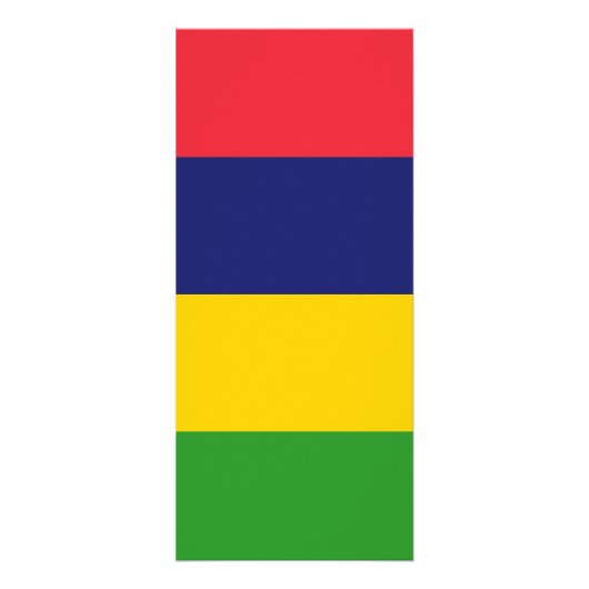 Mauritiaanse vlag reclamekaart (Voorkant)