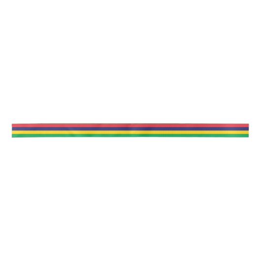 Mauritiaanse vlag satijnen lint (Voorkant)