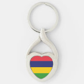 Mauritiaanse vlag sleutelhanger (Voorkant)