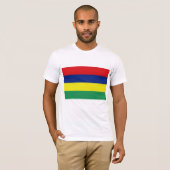 Mauritiaanse vlag t-shirt (Voorkant volledig)