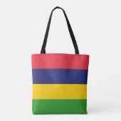 Mauritiaanse vlag tote bag (Achterkant)