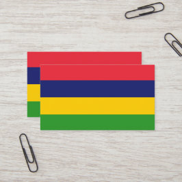 Mauritiaanse vlag visitekaartje