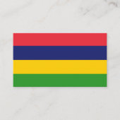 Mauritiaanse vlag visitekaartje (Voorkant)
