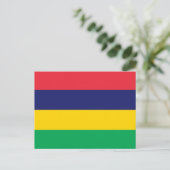 Mauritiaanse vlag, vlag van Mauritius Briefkaart (Staand voorkant)