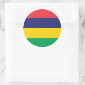 Mauritiaanse vlag, vlag van Mauritius Ronde Sticker (Tas)
