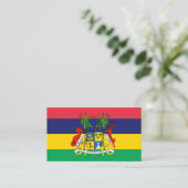 Mauritiaanse Vlag & Wapen, Vlag van Mauritius Visitekaartje (Staand voorkant)