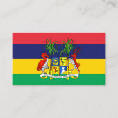 Mauritiaanse Vlag & Wapen, Vlag van Mauritius Visitekaartje (Voorkant)