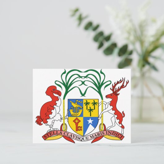 Mauritiaanse wapenstilstand briefkaart (Staand voorkant)