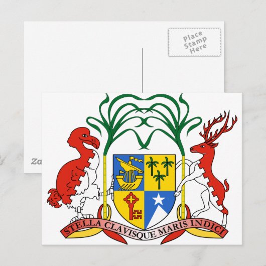 Mauritiaanse wapenstilstand briefkaart (Voorkant / Achterkant)