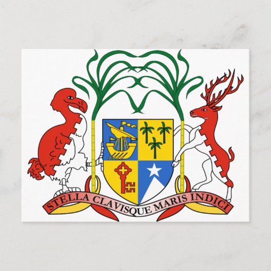 Mauritiaanse wapenstilstand briefkaart (Voorkant)