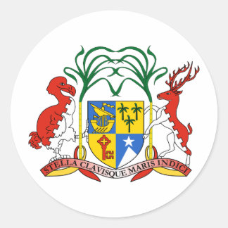 Mauritiaanse wapenstilstand ronde sticker