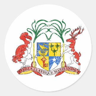 Mauritiaanse wapenstilstand ronde sticker