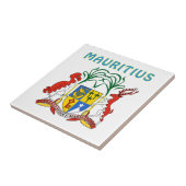 Mauritiaanse wapenstilstand tegeltje (Zijkant)