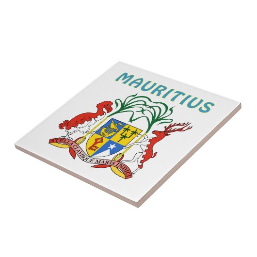 Mauritiaanse wapenstilstand tegeltje (Zijkant)