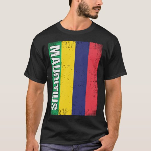 Mauritian Flag Mauritius T-shirt (Voorkant)