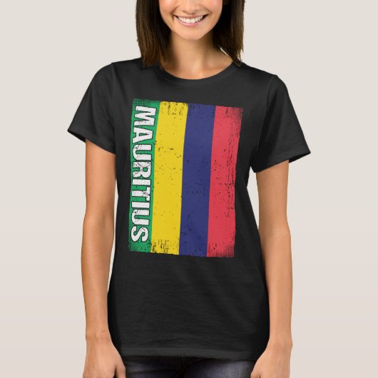 Mauritian Flag Mauritius T-shirt (Voorkant)
