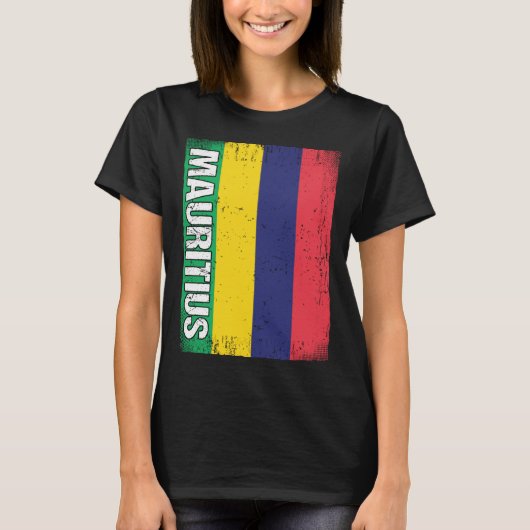 Mauritian Flag Mauritius T-shirt (Voorkant)