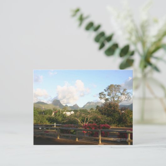 Mauritian Landscapes Briefkaart (Staand voorkant)
