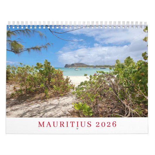 Mauritius 2026 kalender (Hoes)