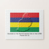 MAURITIUS | Blessed Nation | MAURITIAN FLAG Legpuzzel (Horizontaal)