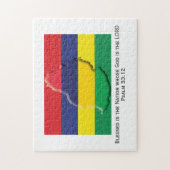 MAURITIUS | Blessed Nation | MAURITIAN FLAG Legpuzzel (Verticaal)