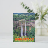Mauritius, Chamarel waterval Briefkaart (Staand voorkant)