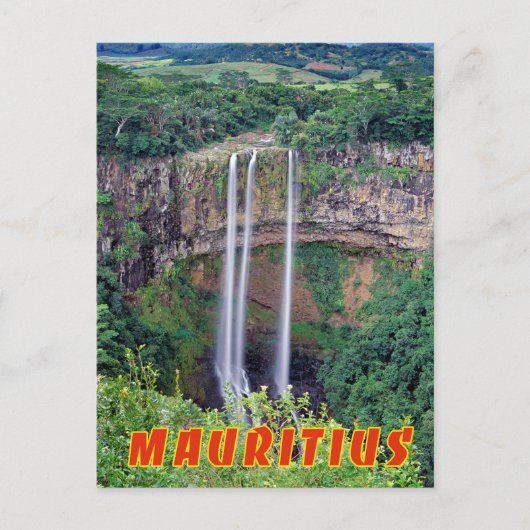 Mauritius, Chamarel waterval Briefkaart (Voorkant)