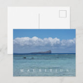 Mauritius Coin de Mire uitzicht briefkaart (Voorkant / Achterkant)
