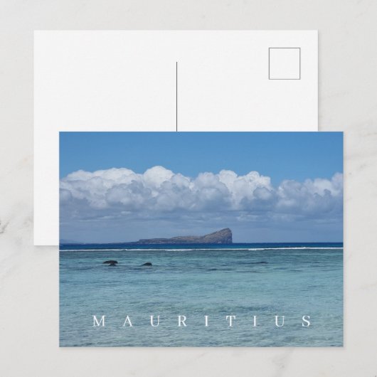 Mauritius Coin de Mire uitzicht briefkaart (Voorkant / Achterkant)