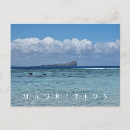 Mauritius Coin de Mire uitzicht briefkaart (Voorkant)