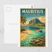 MAURITIUS – Eiland van oneindig blauw Briefkaart (Voorkant / Achterkant)