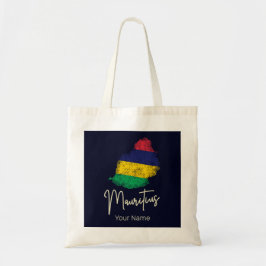 Mauritius Eilandkaart  Vlag Indische Oceaan Tote Bag