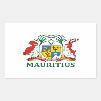 mauritius - embleem/vlag/wapen/symbool rechthoekige sticker