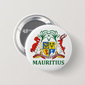 mauritius - embleem/vlag/wapen/symbool ronde button 5,7 cm (Voorkant /achterkant)
