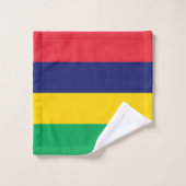 Mauritius Flag Bad Handdoek (Wasdoekje)