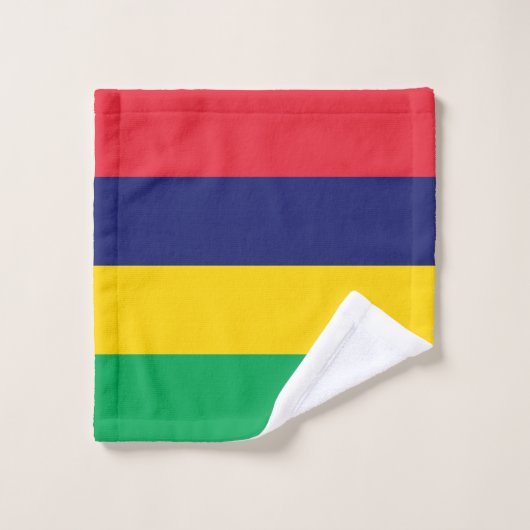 Mauritius Flag Bad Handdoek (Wasdoekje)
