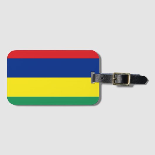 Mauritius Flag Bagagelabel (Voorkant (horizontaal))
