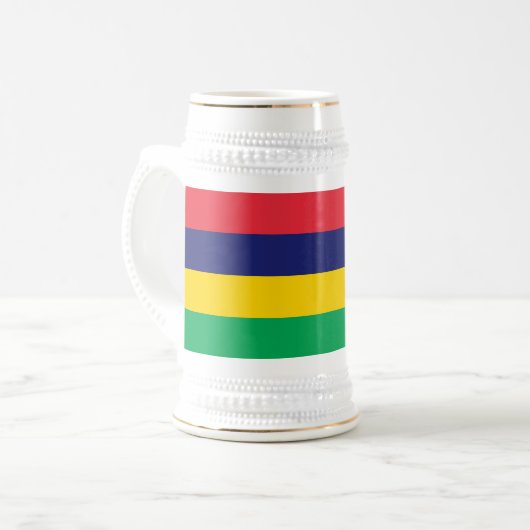 Mauritius Flag Bierpul (Voorkant links)
