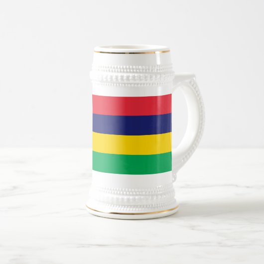 Mauritius Flag Bierpul (Voorkant rechts)