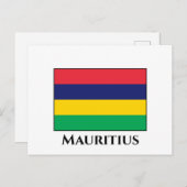 Mauritius Flag Briefkaart (Voorkant / Achterkant)